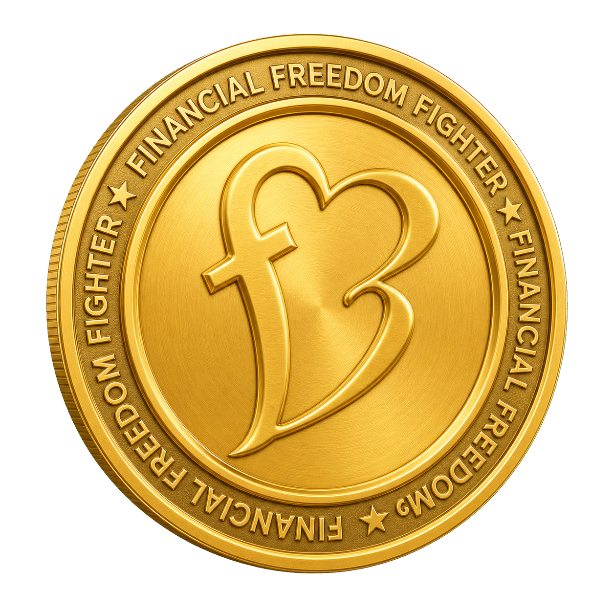 Gold Financial Freedom Fighter F3 coin